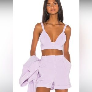 NWT Revolve Song Of Style Lou Top and Shorts in Lilac Purple